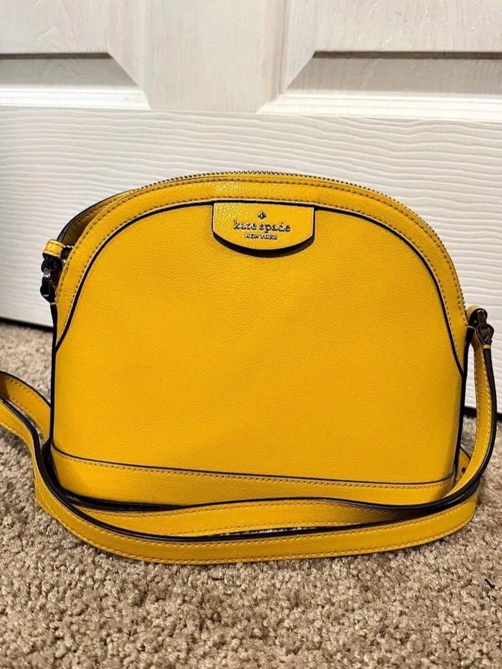 kate spade new york Yellow Crossbody Dome Bag